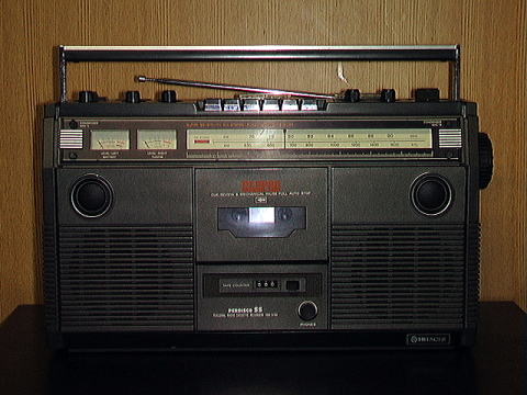 動作品HITACHI 日立 FM AM TRK-8080MKⅡ ラジカセ 整備品